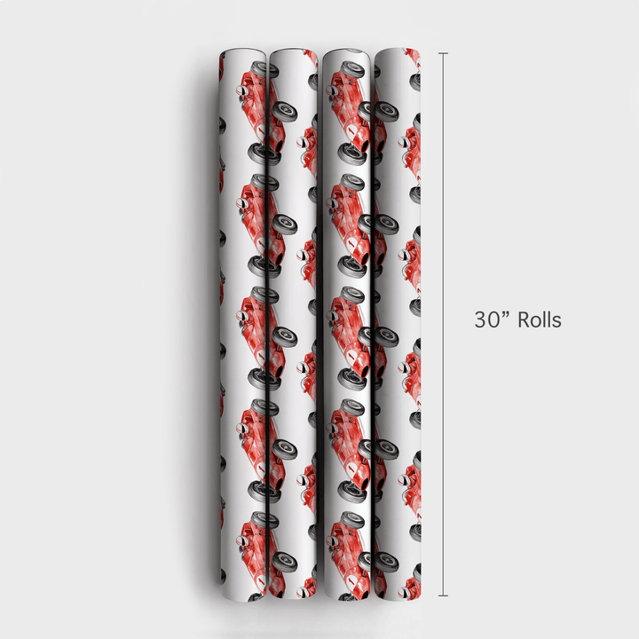 Red Race - Wrapping Paper - Aspen & Arlo