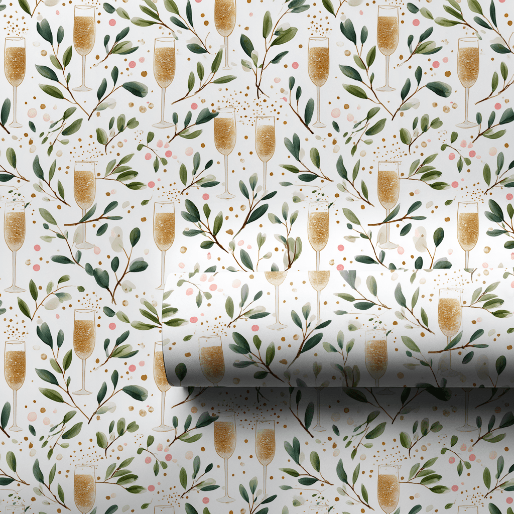 Bubbly Botanica - Wrapping Paper - Aspen & Arlo
