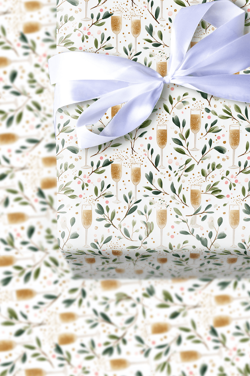 Bubbly Botanica - Wrapping Paper - Aspen & Arlo