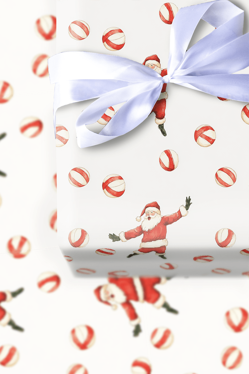Holiday Volleyball Vibes - Wrapping Paper - Aspen & Arlo
