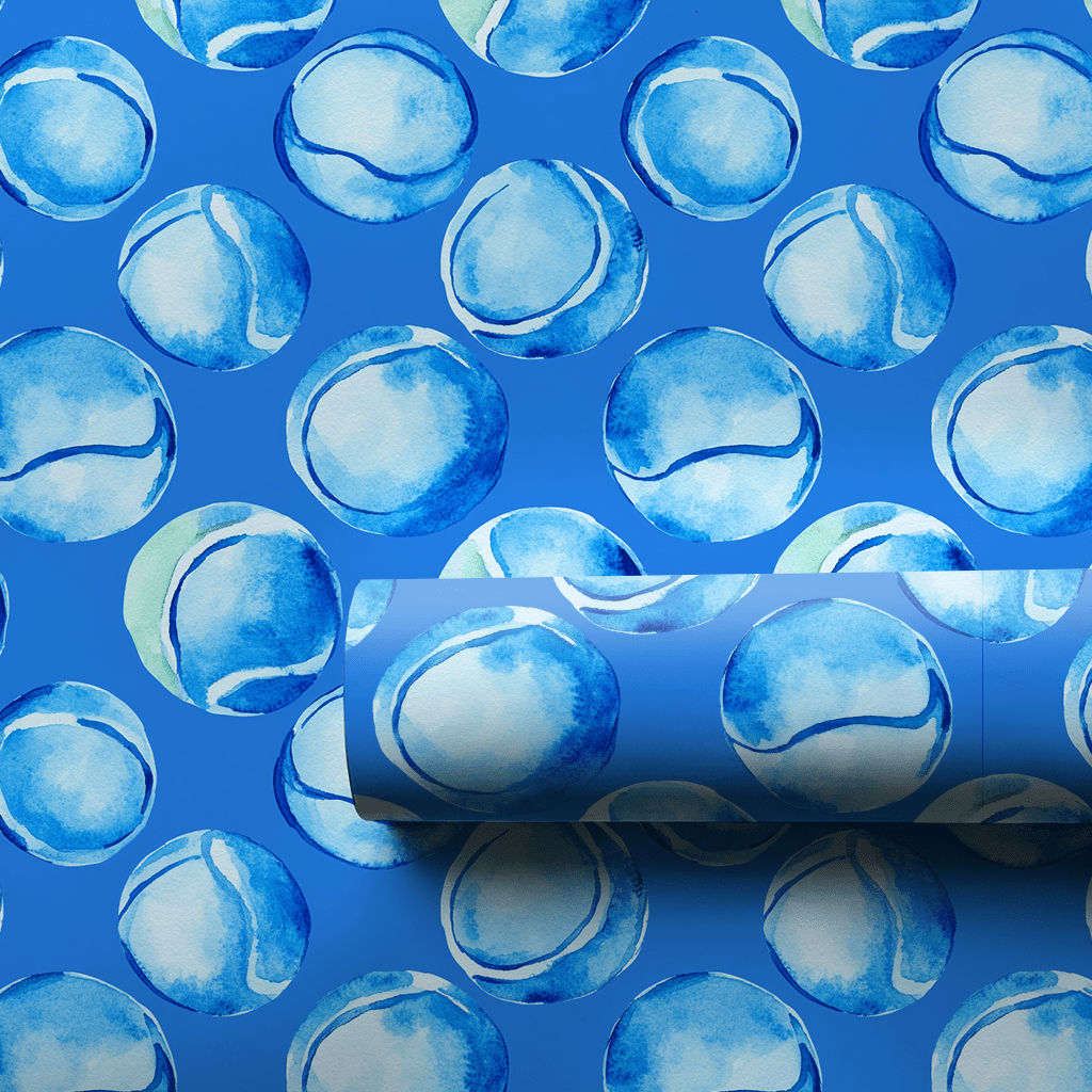Blue Duece - Wrapping Paper - Aspen & Arlo