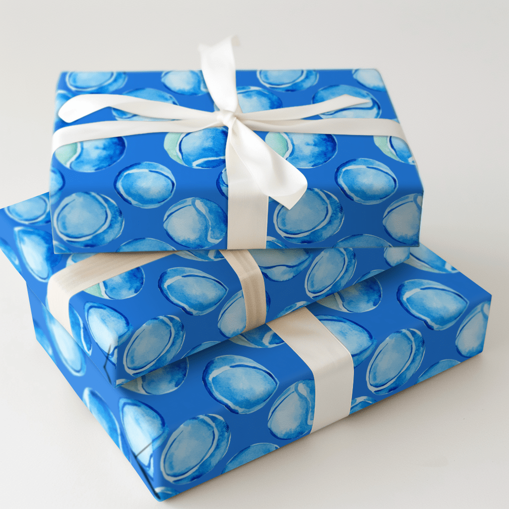 Blue Duece - Wrapping Paper - Aspen & Arlo