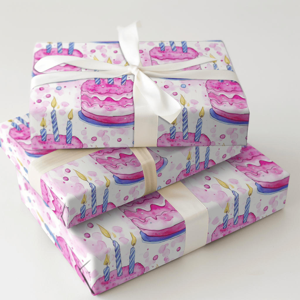 Pink Buttercream Bliss - Wrapping Paper - Aspen & Arlo