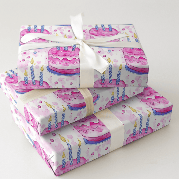 Pink Buttercream Bliss - Wrapping Paper - Aspen & Arlo