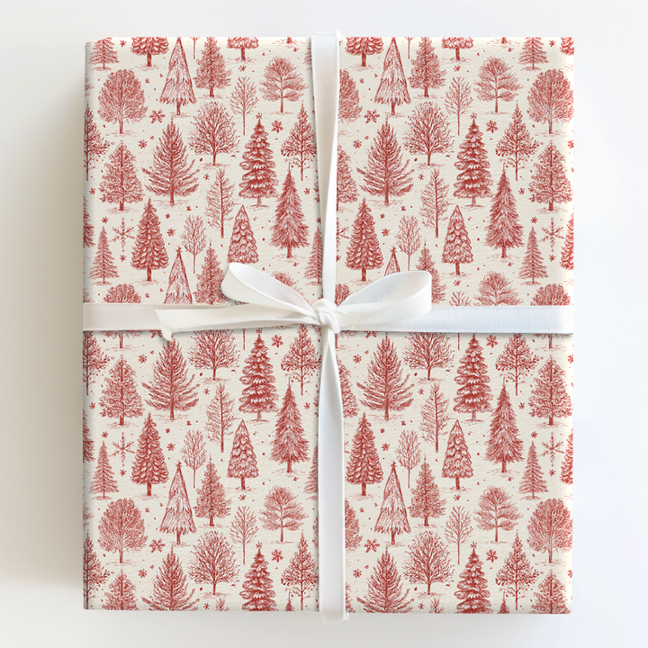 Red Toile Tree Farm