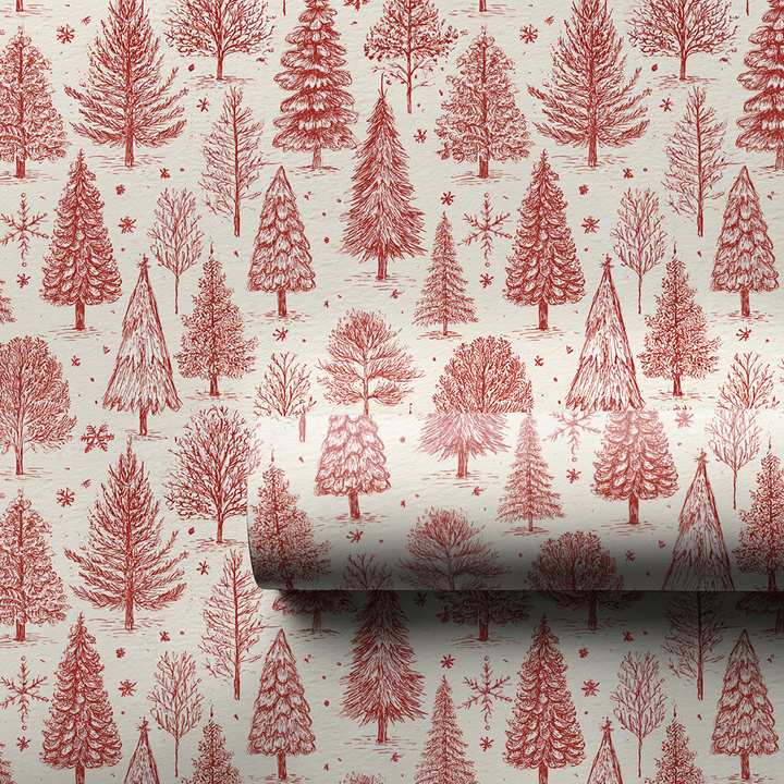 Red Toile Tree Farm