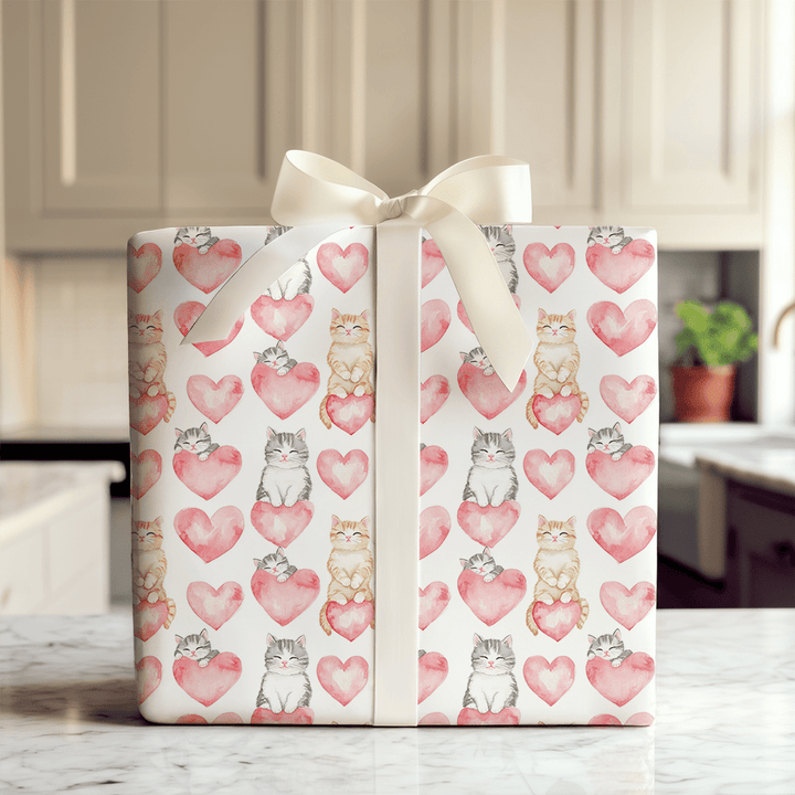 Kitty Valentine - Wrapping Paper - Aspen & Arlo