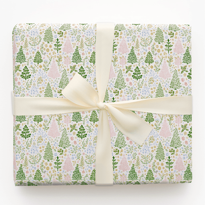 Holly Jolly Floral - Wrapping Paper - Aspen & Arlo