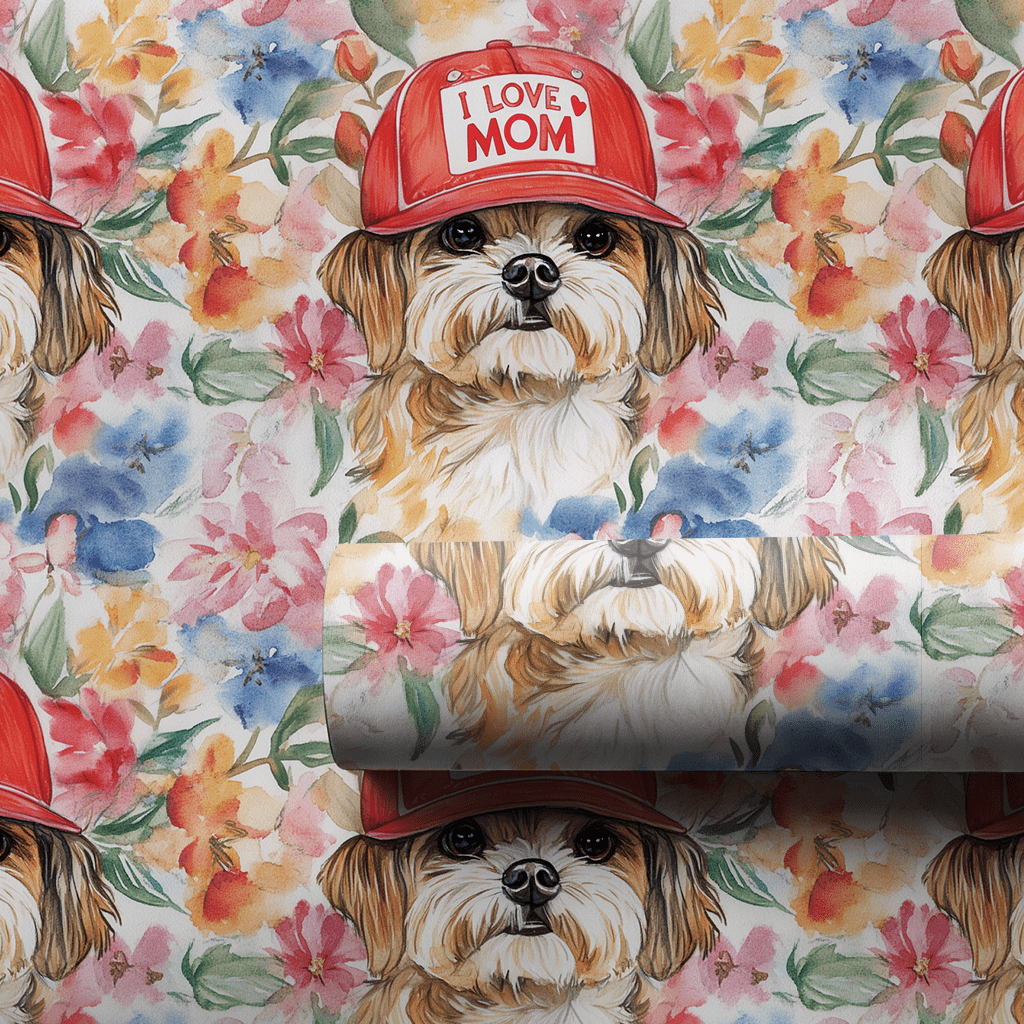 Mom's Favorite Shih Tzu - Wrapping Paper - Aspen & Arlo