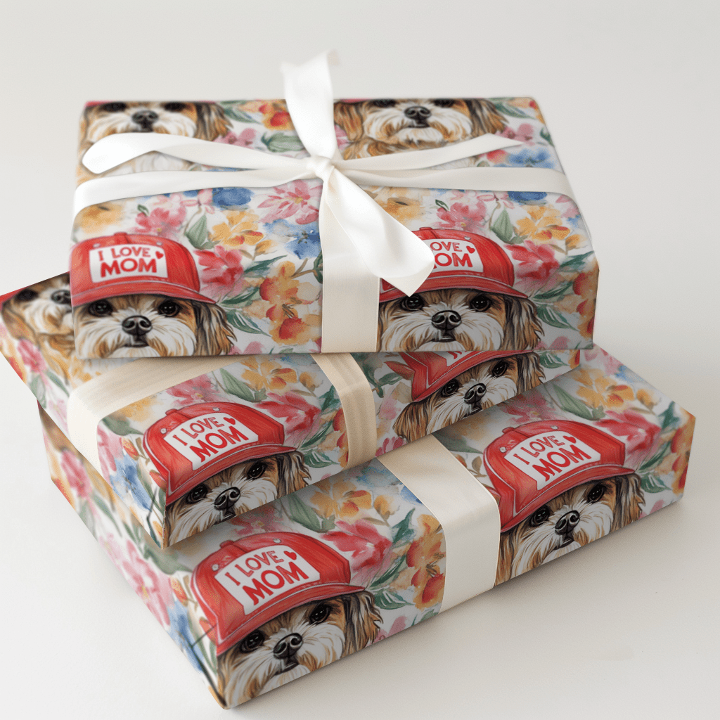 Mom's Favorite Shih Tzu - Wrapping Paper - Aspen & Arlo