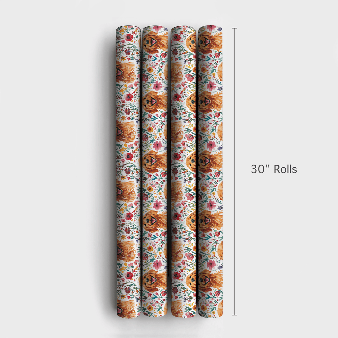 Garden with the Red Goldens - Wrapping Paper - Aspen & Arlo