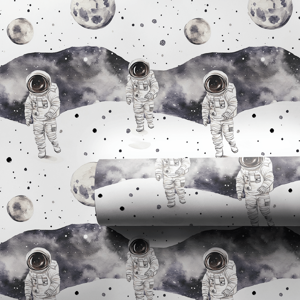 Lunar Walk - Wrapping Paper - Aspen & Arlo