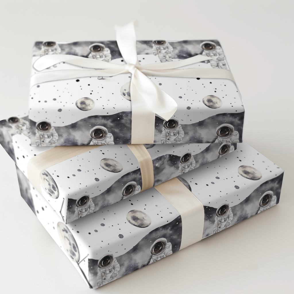 Lunar Walk - Wrapping Paper - Aspen & Arlo