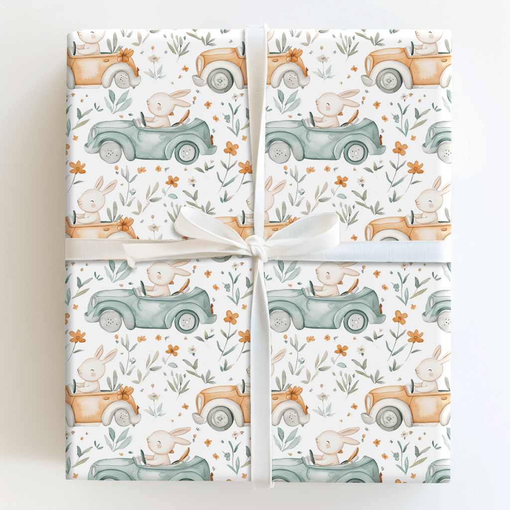 Sunny Bunny Drive - Wrapping Paper - Aspen & Arlo