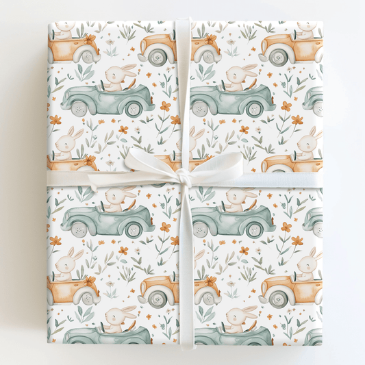 Sunny Bunny Drive - Wrapping Paper - Aspen & Arlo