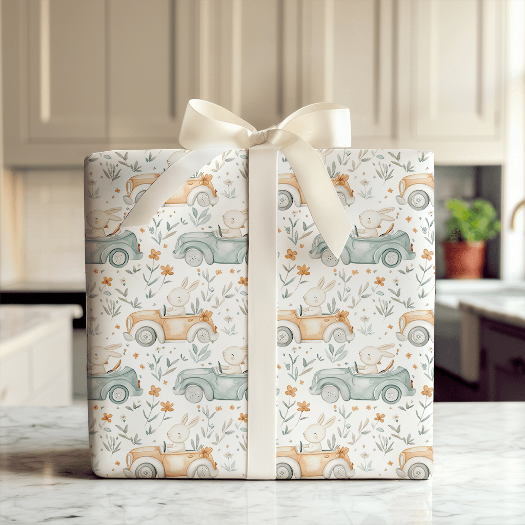 Sunny Bunny Drive - Wrapping Paper - Aspen & Arlo