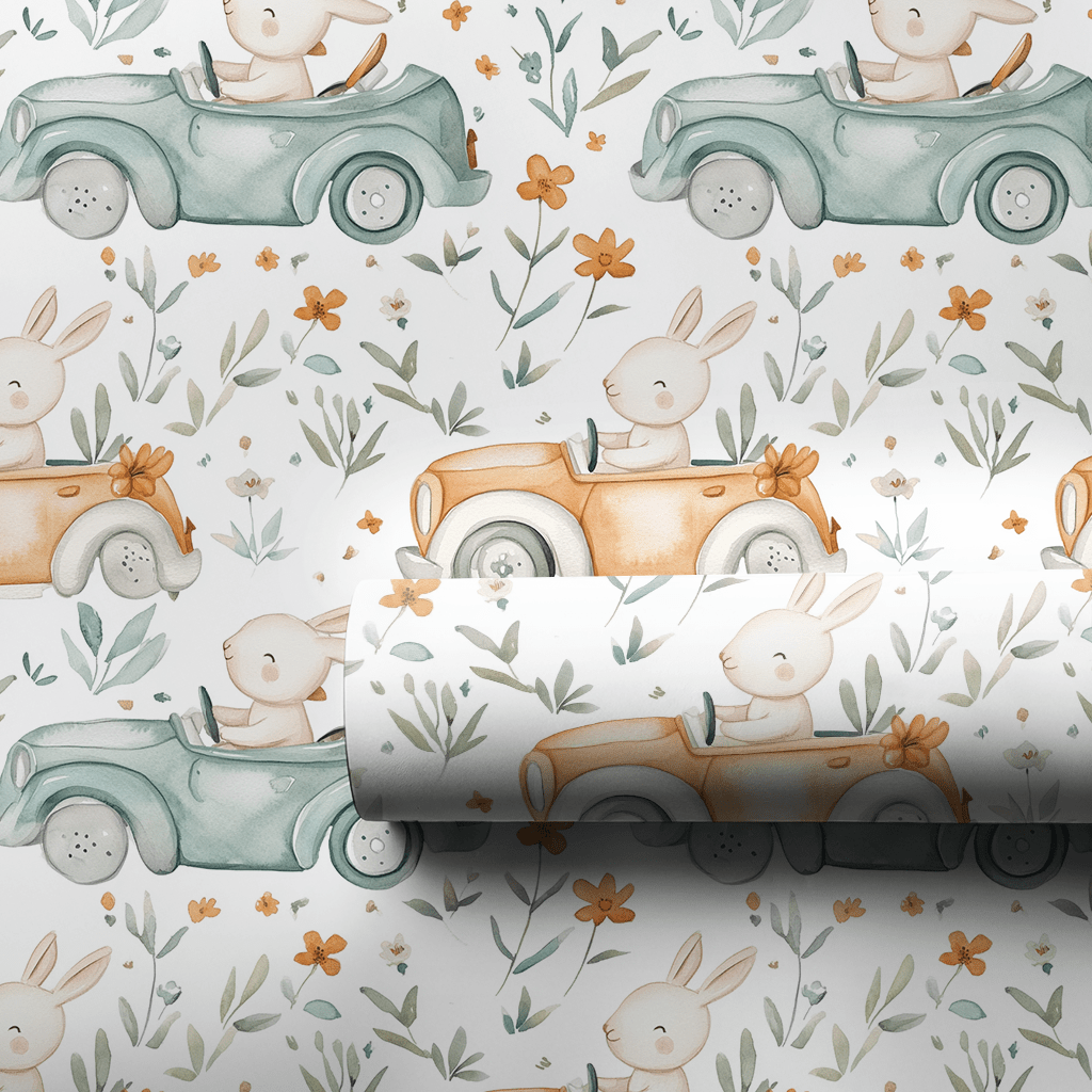 Sunny Bunny Drive - Wrapping Paper - Aspen & Arlo