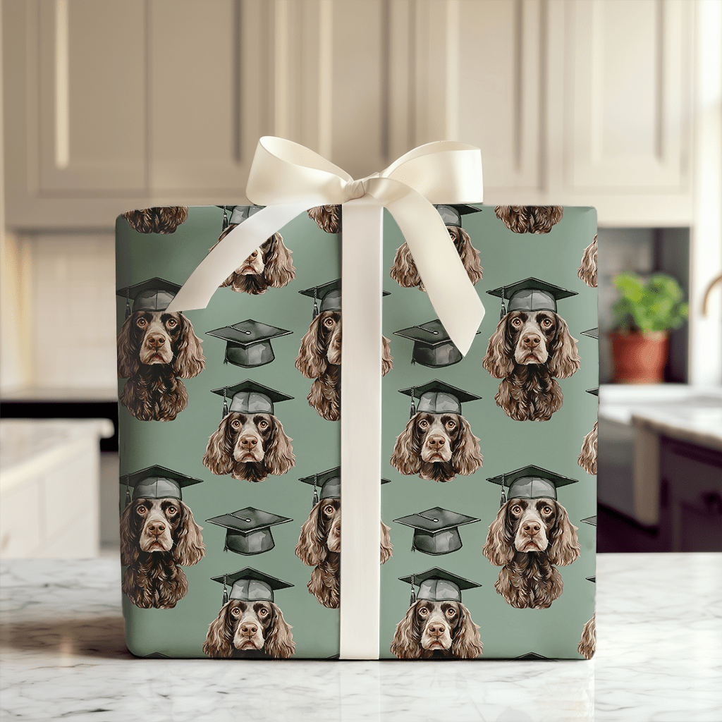 Boykin Spaniel Graduate - Wrapping Paper - Aspen & Arlo
