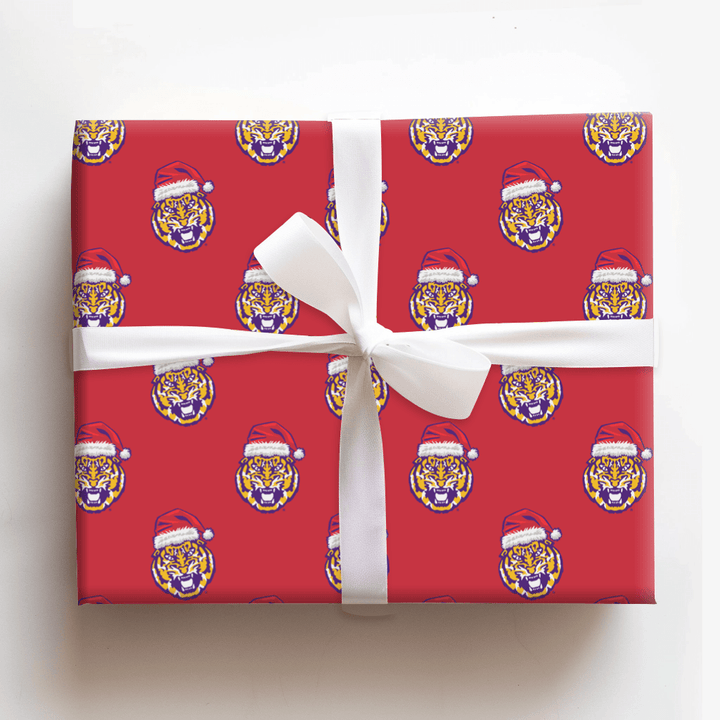 LSU Santa - Wrapping Paper - Aspen & Arlo