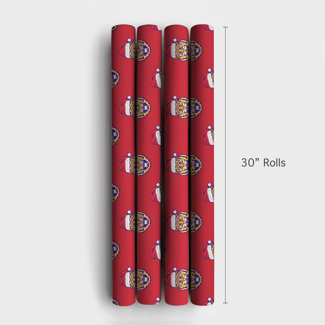 LSU Santa - Wrapping Paper - Aspen & Arlo