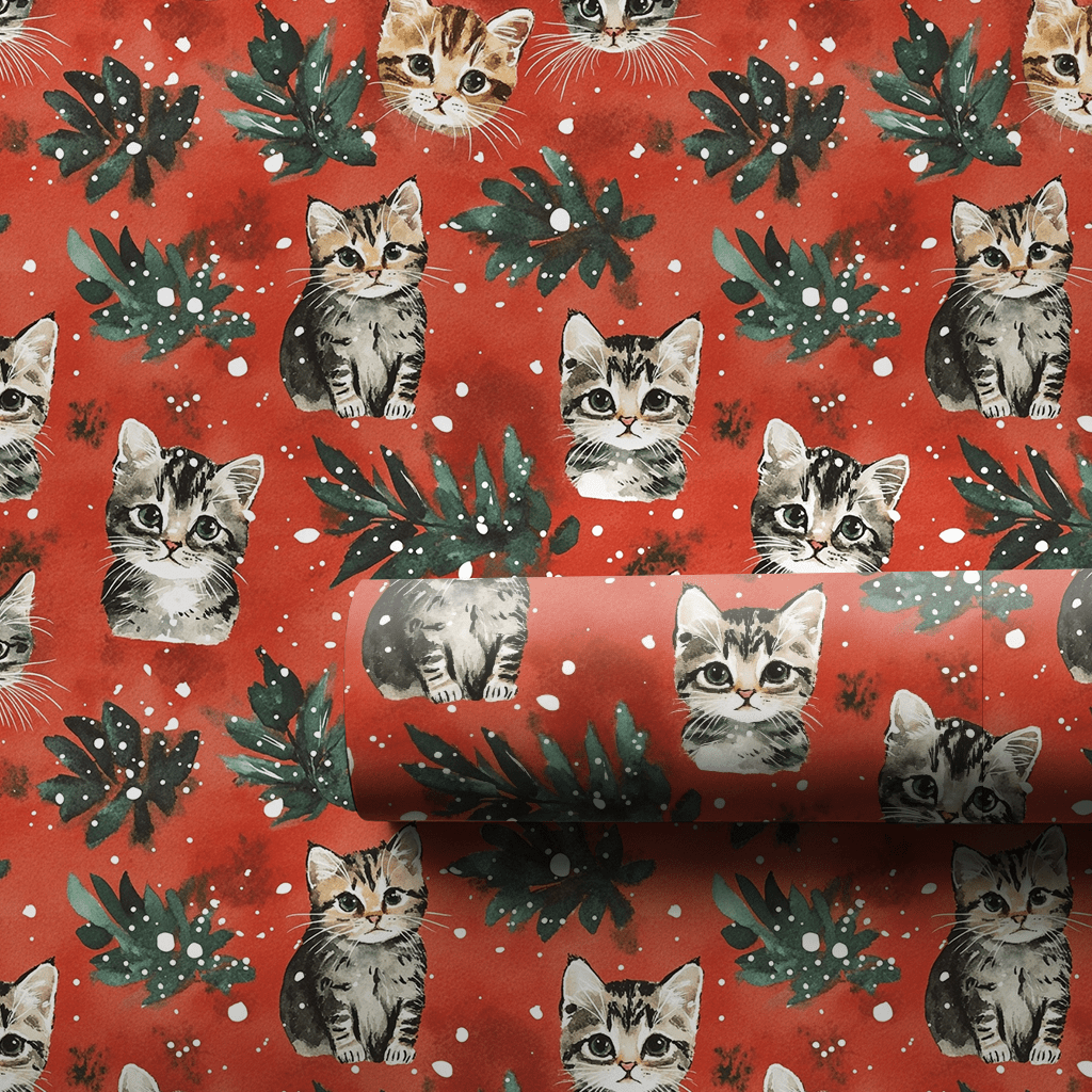 Christmas Tabby - Wrapping Paper - Aspen & Arlo