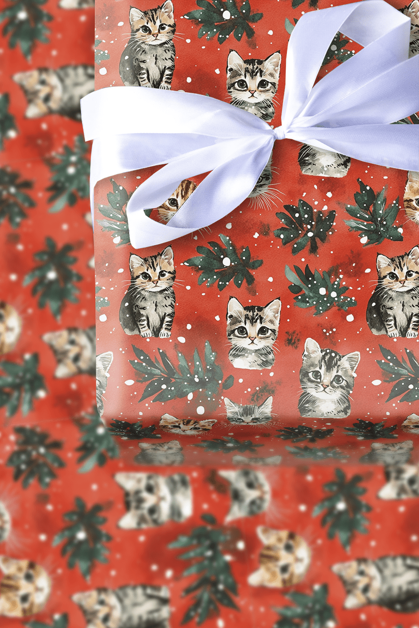 Christmas Tabby - Wrapping Paper - Aspen & Arlo