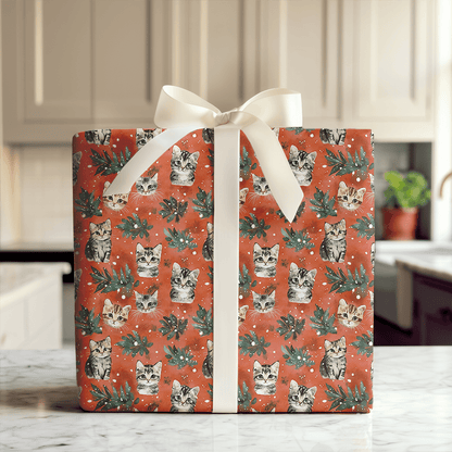 Christmas Tabby - Wrapping Paper - Aspen & Arlo