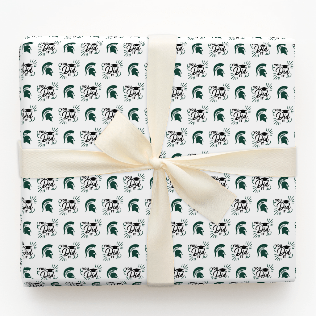 You Did It MSU - Wrapping Paper - Aspen & Arlo