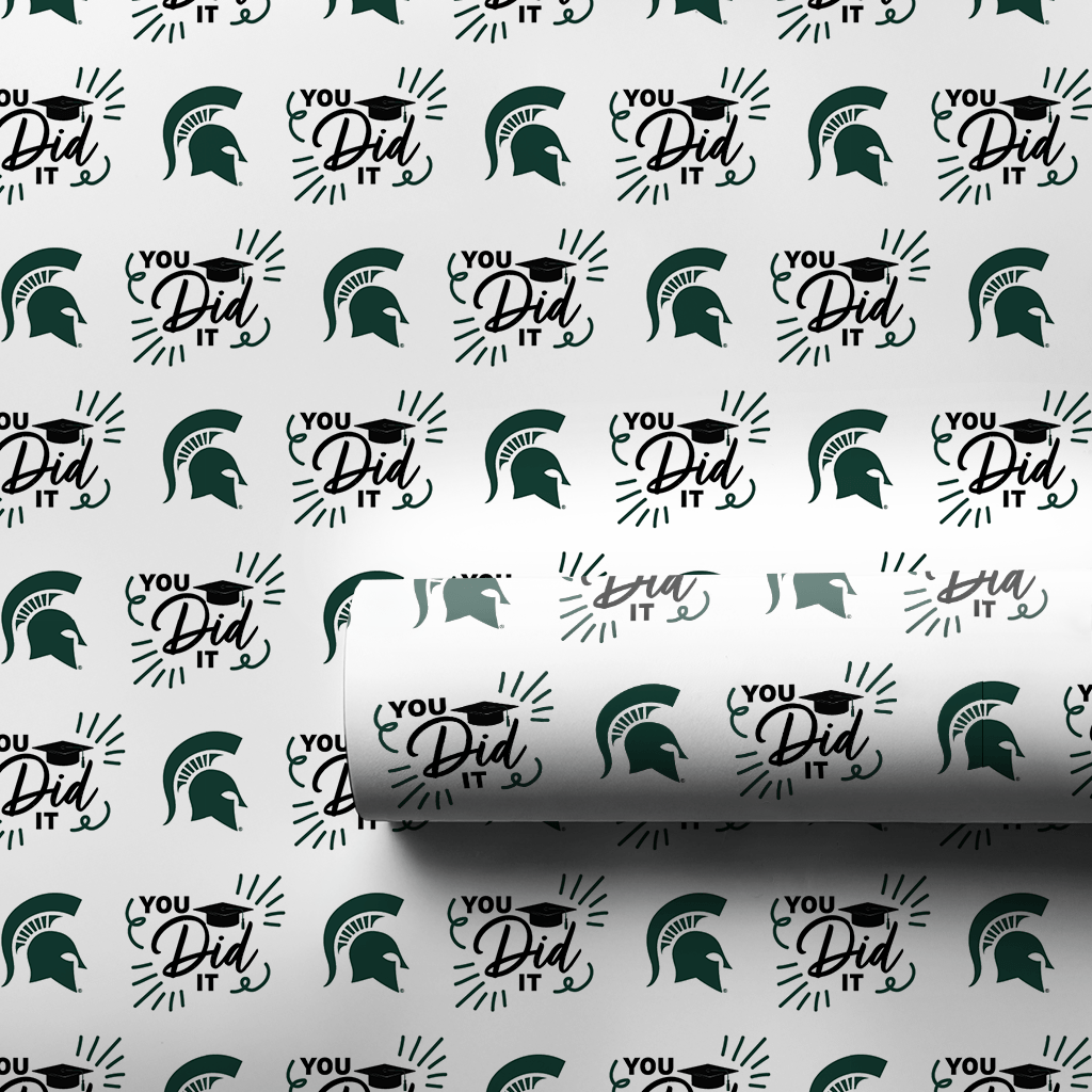 You Did It MSU - Wrapping Paper - Aspen & Arlo