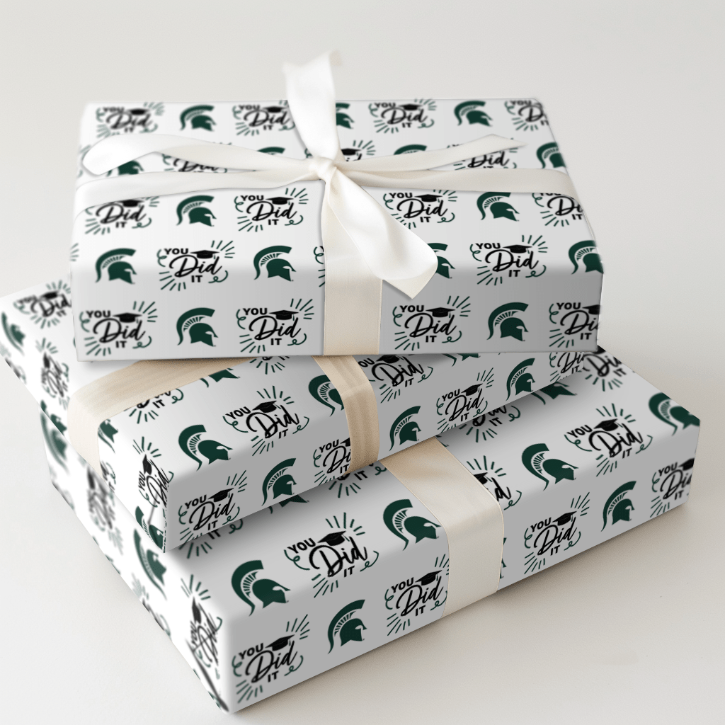 You Did It MSU - Wrapping Paper - Aspen & Arlo