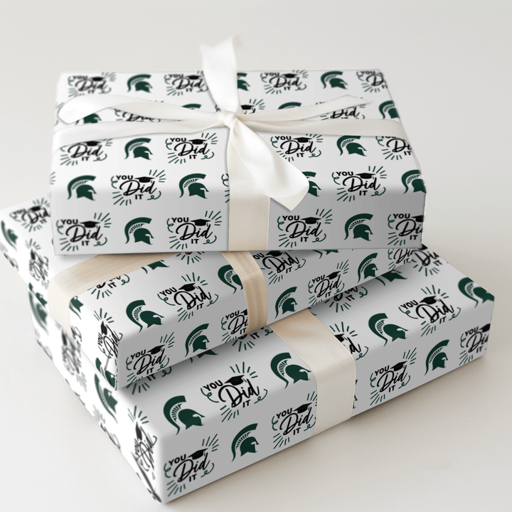 You Did It MSU - Wrapping Paper - Aspen & Arlo