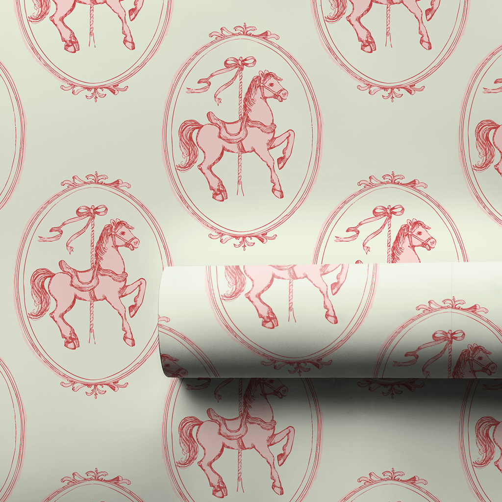 Cotton Candy Carousel - Wrapping Paper - Aspen & Arlo
