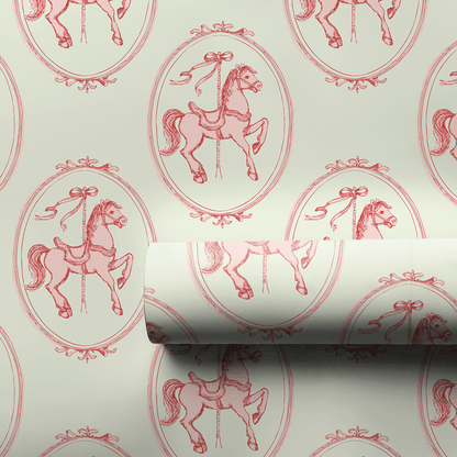 Cotton Candy Carousel - Wrapping Paper - Aspen & Arlo