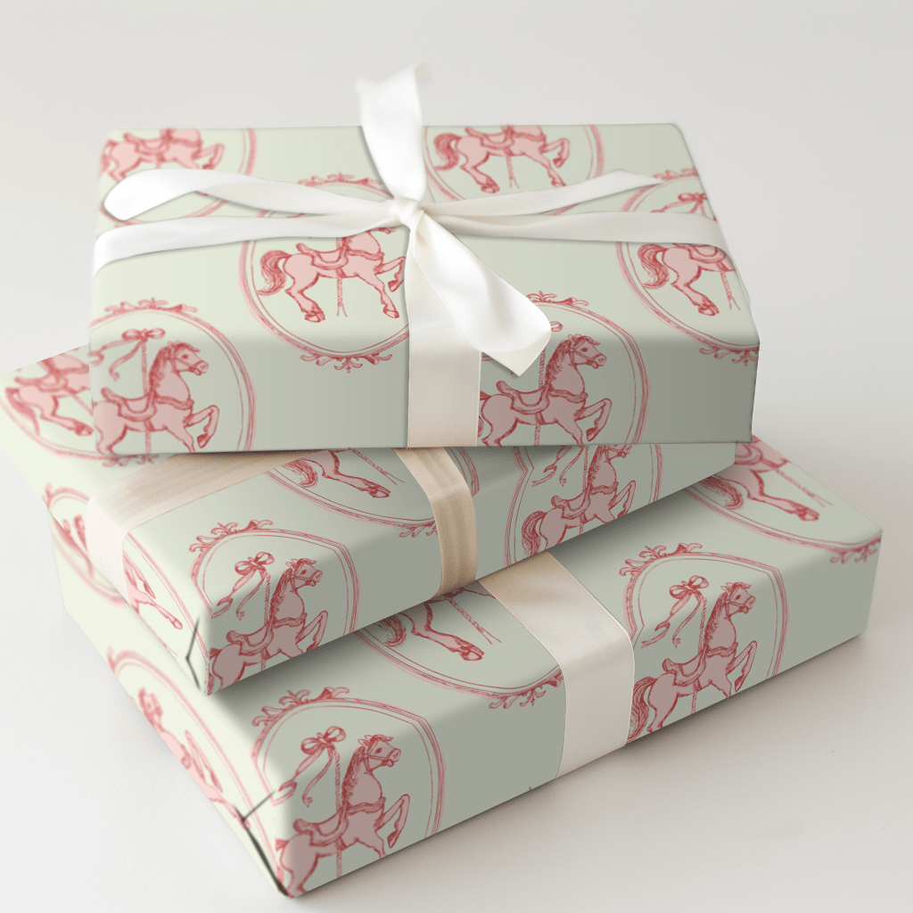 Cotton Candy Carousel - Wrapping Paper - Aspen & Arlo