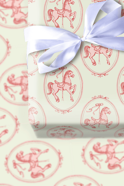 Cotton Candy Carousel - Wrapping Paper - Aspen & Arlo