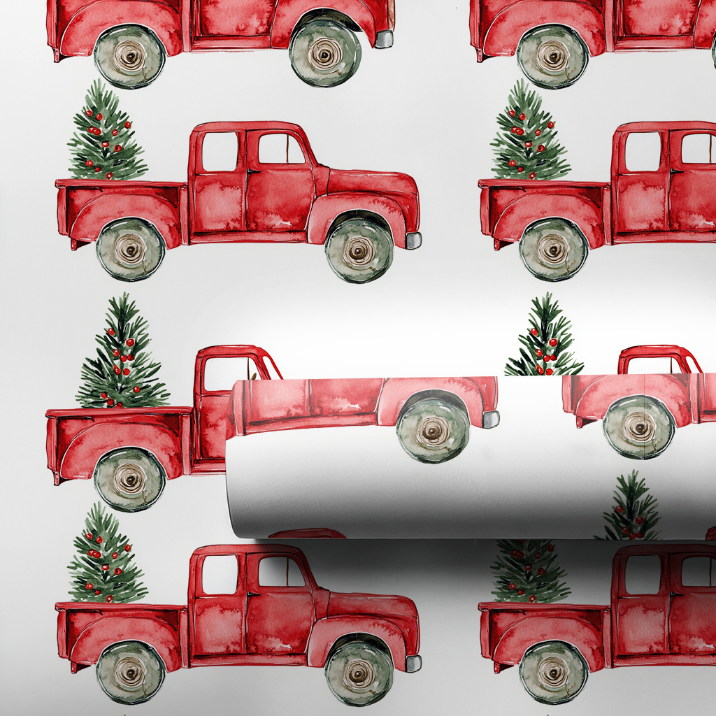 The Classic Red Truck - 1 Roll