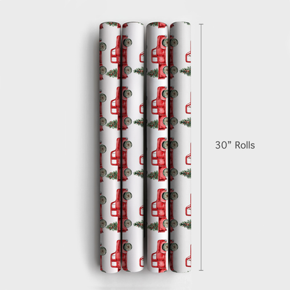 The Classic Red Truck - 4 Rolls