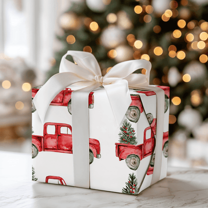 The Classic Red Truck - Wrapping Paper - Aspen & Arlo
