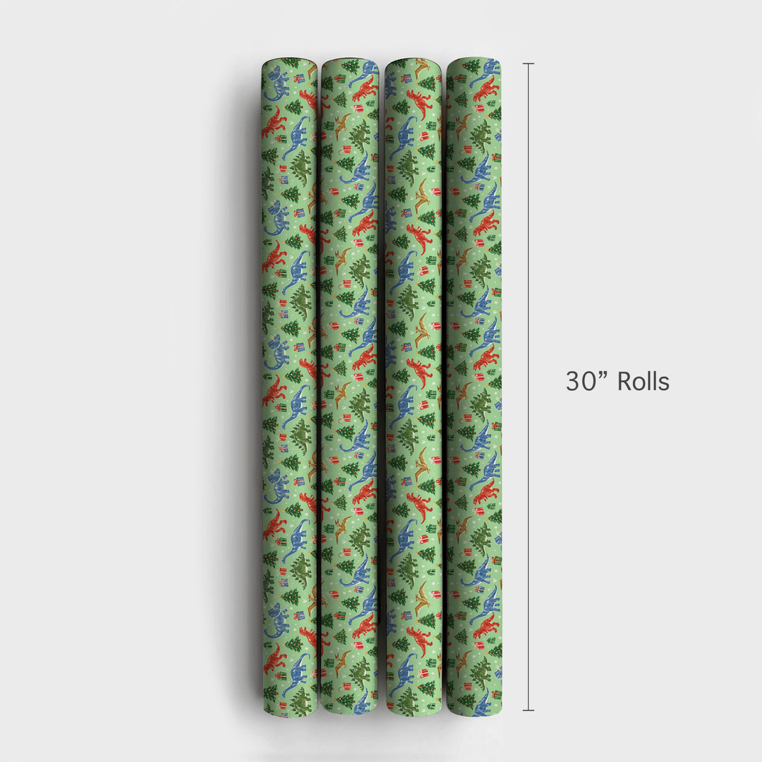 Dino-Mite Christmas - Wrapping Paper - Aspen & Arlo