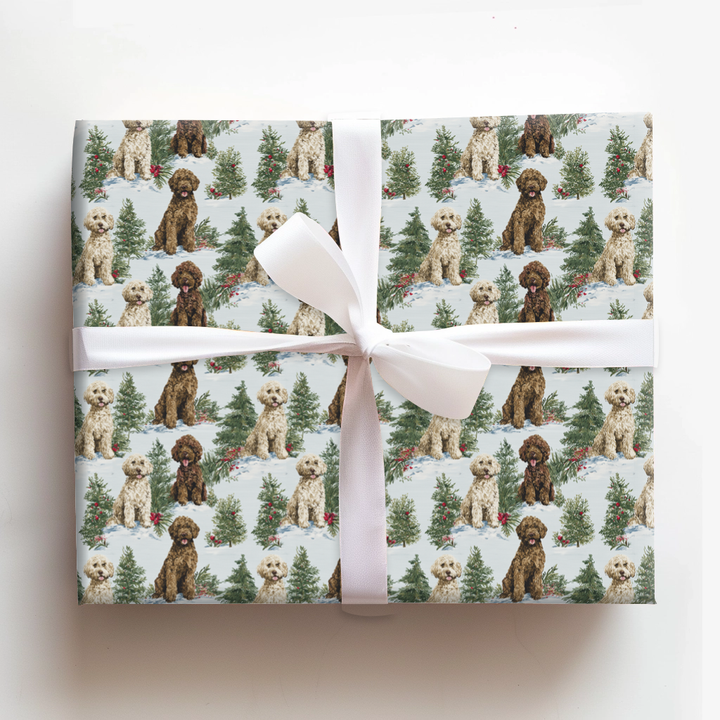 Lagotto Winter Woods