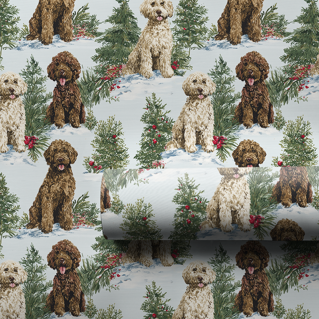 Lagotto Winter Woods