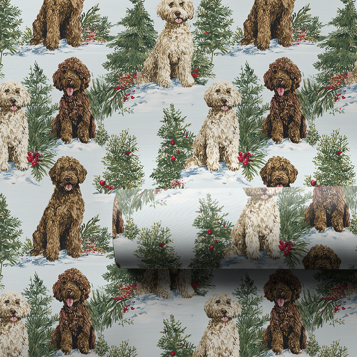 Lagotto Winter Woods