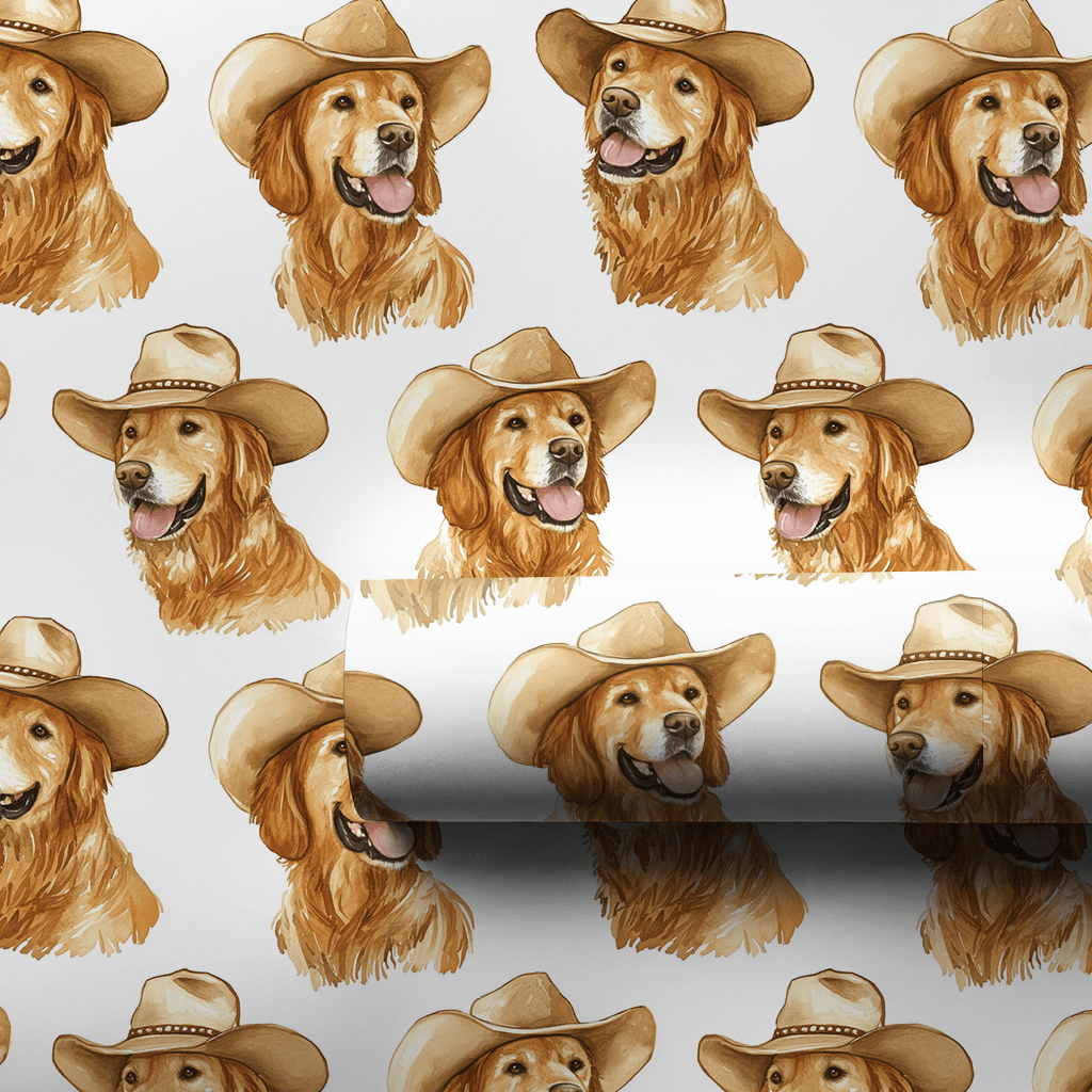 Red Golden Girl - Wrapping Paper - Aspen & Arlo