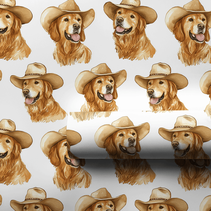 Red Golden Girl - Wrapping Paper - Aspen & Arlo