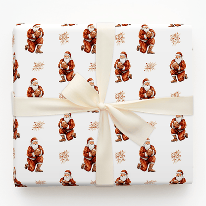 Take a Knee Santa - Wrapping Paper - Aspen & Arlo