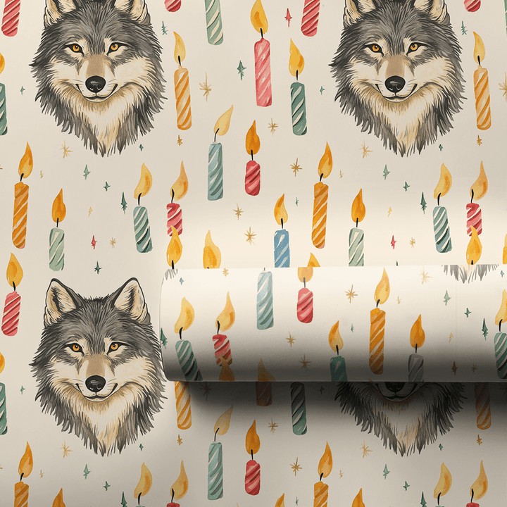 Wishful Wolf - Wrapping Paper - Aspen & Arlo