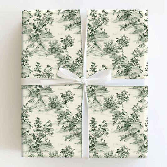 Olive This Toile - Wrapping Paper - Aspen & Arlo