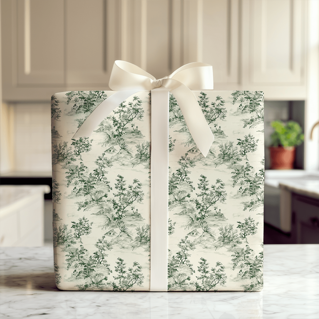 Olive This Toile - Wrapping Paper - Aspen & Arlo