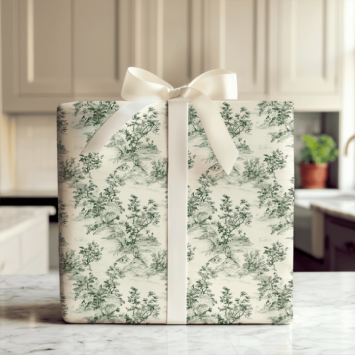 Olive This Toile - Wrapping Paper - Aspen & Arlo