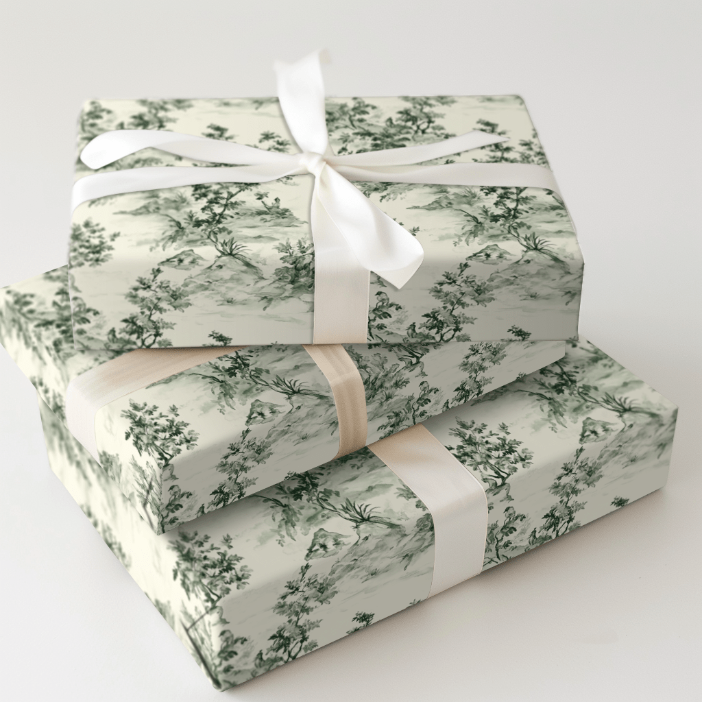 Olive This Toile - Wrapping Paper - Aspen & Arlo
